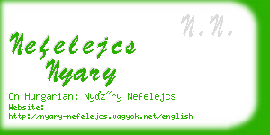 nefelejcs nyary business card